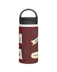 Stainless Steel Water Bottle, Handle Lid