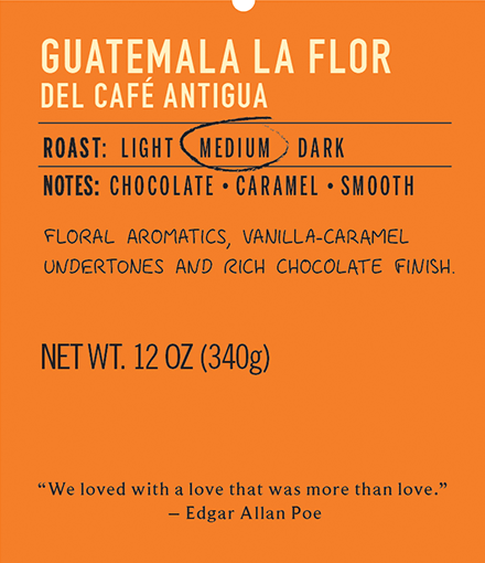 guatemala la flor medium roast coffee